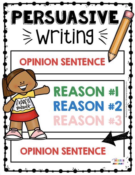 Persuasive Writing Anchor Chart Prompts And Paper For Kindergarten