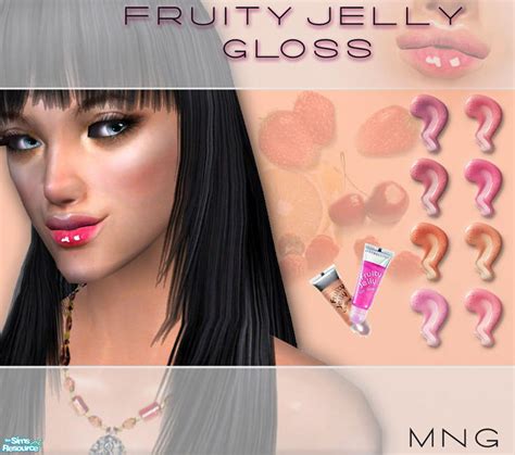 The Sims Resource Fruity Jelly Gloss Pack
