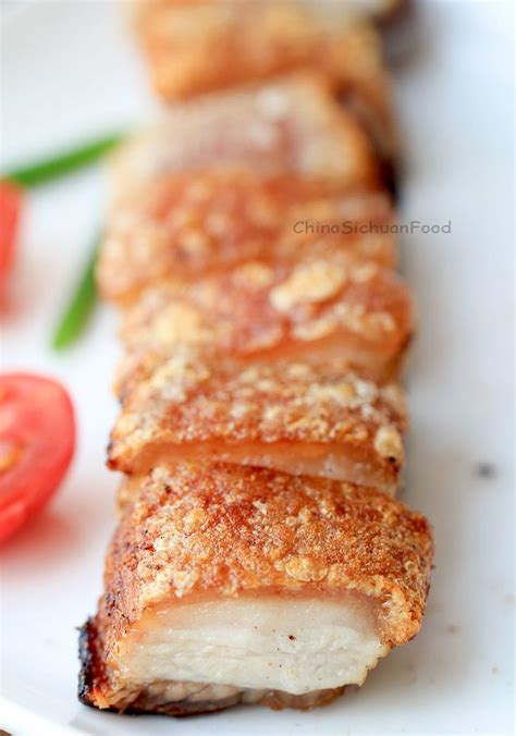 Crispy Pork Belly Siu Yuk China Sichuan Food Pork Belly Recipes