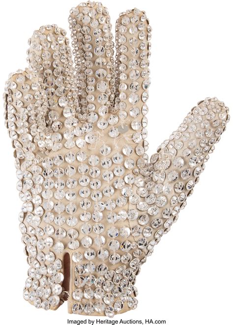 Michael Jackson Personally Owned Crystal Studded Glove Worn On Lot