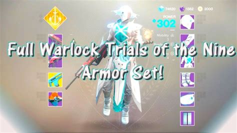 Destiny 2 Full Trials Of The Nine Warlock Armor Set Showcase Youtube