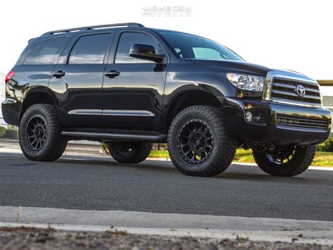 Wheel Offset 2017 Toyota Sequoia Flush Suspension Lift 3 Custom Offsets