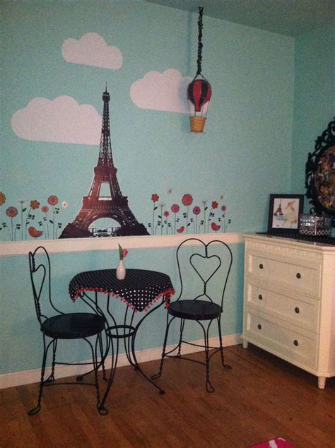 For the living room, bedroom, dining room and patio door decor. Parisian Themed Girls Bedroom Girls Bedroom Wallpaper ...