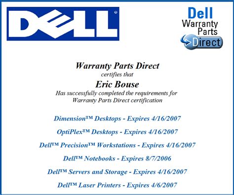 Dell Tech Direct Certification Lacie Loveless