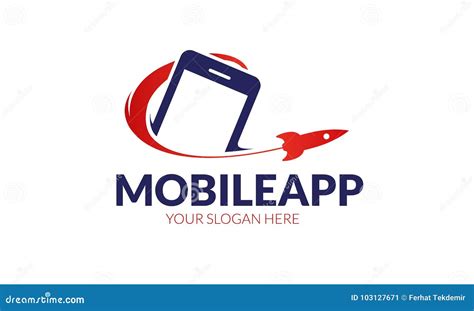 Mobile App Logo Template Stock Vector Illustration Of Apps 103127671