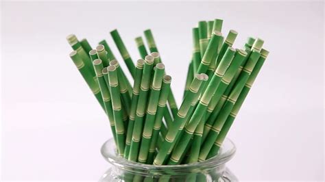 Eco Friendly Bamboo Paper Straws Youtube