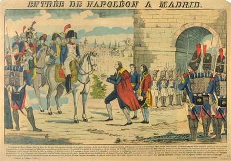 Napoleon Bonaparte Taking Over Madrid After The Capitulation Of The
