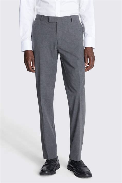 Slim Fit Grey Trousers Buy Online At Moss