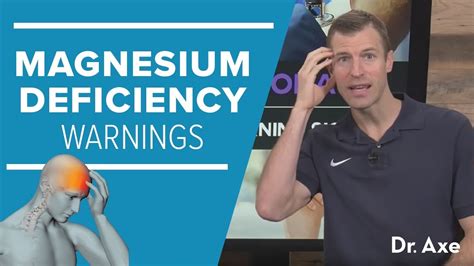 magnesium deficiency 8 warning signs dr josh axe youtube