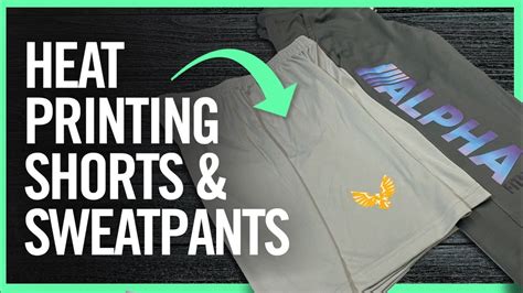 How To Print Shorts And Sweatpants With A Heat Press Youtube