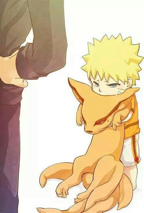 Sooo Cute Naruto And The Little 9 Tails Fox Naruto Uzumaki