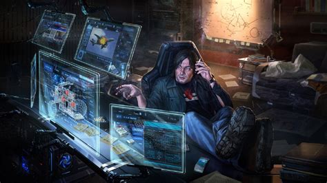 Cyberpunk Futuristic Computer Interfaces Wallpapers Hd