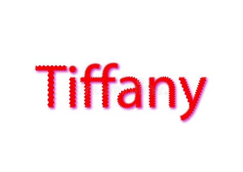 Ilustração Tiffany Do Nome Isolada Em Um Fundo Branco Ilustração Stock Ilustração de gênero