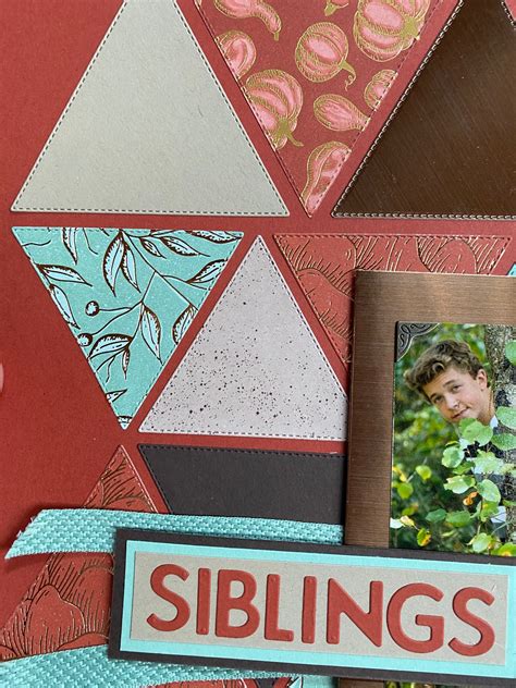 Just Paper N Ink Triangle Scrapbook Page