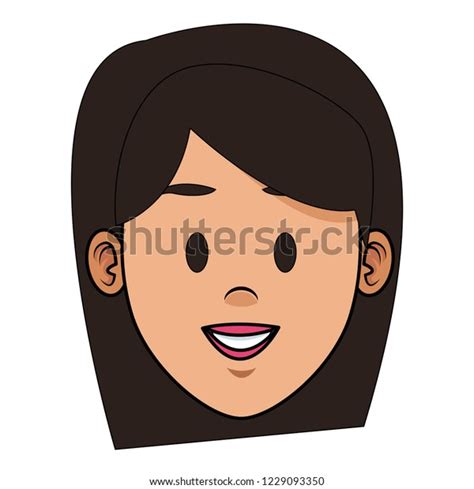 Woman Face Cartoon Stock Vector Royalty Free 1229093350 Shutterstock
