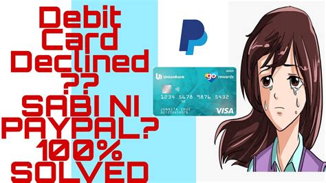 How To Solve Paypal Declined Debit Card Youtube