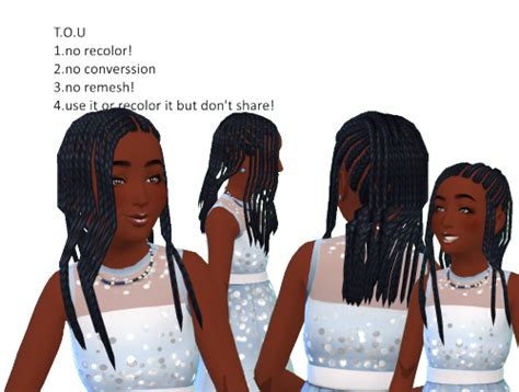 The Black Simmer Braids And Puffs For Kids By Gloriana