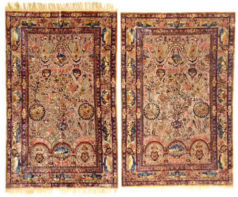 bonhams a pair of souf kashan rugs central persia size approximately 4ft x 6ft 4in