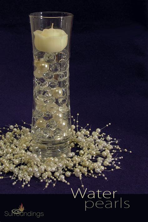Water Pearls 2 Oz Pearl Centerpiece Floating Candle Centerpieces