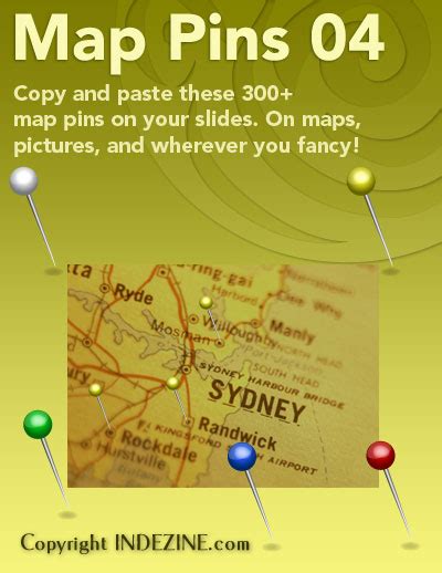 Handmade Slides Map Pins For Powerpoint 04