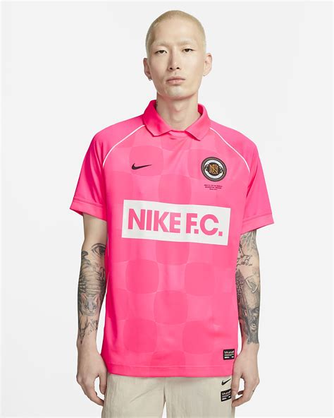 Nike Dri Fit Fc Football Shirt Hyper Pink Summit White Black