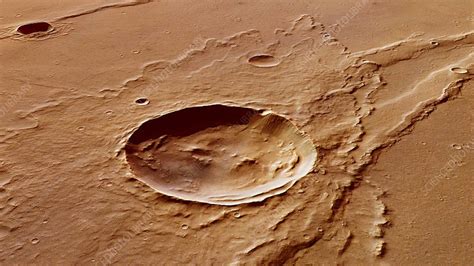 Impact Crater Mars Express Image Stock Image C0232976 Science