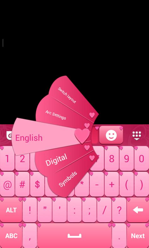 Pink Love Keyboard Theme Android App Free Apk By T Me Themes