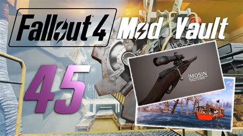 Fallout 4 Mod Vault 45 Mosin Nagant Sniper Rifle Youtube