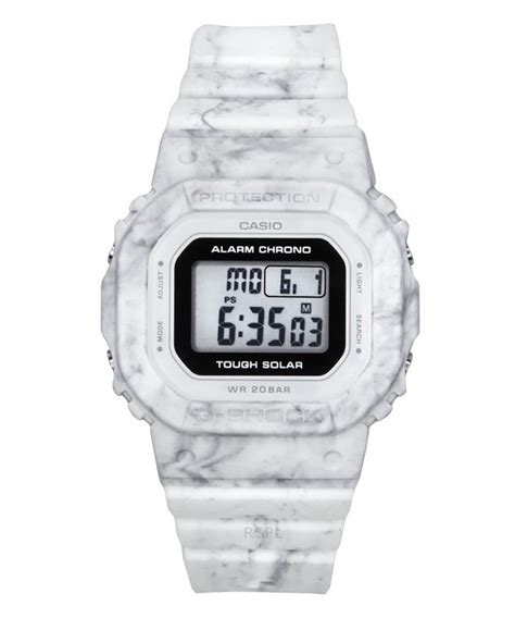 Casio G Shock Digital White Bio Based Resin Strap Tough Solar Gms S Rt M Women S Watch