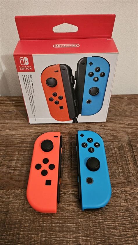 Nintendo Switch Joy Con Wireless Controller Twin Pack Neon Red Neon Blue Ebay