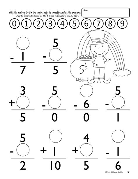 1st Grade Math Worksheets Eog Addition And Subtraction Two