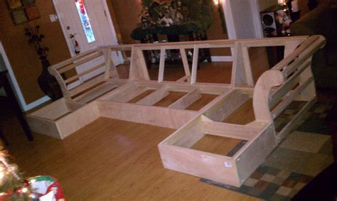 Build A Chaise Frame From Scratch Built In Couch Sofa Frame Plans