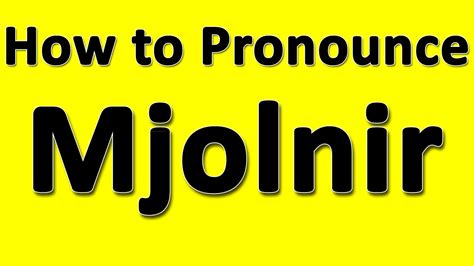 You can learn how to pronounce ち while viewing pictures and videos showing how your tongue should be moved. How to Pronounce Mjolnir - YouTube