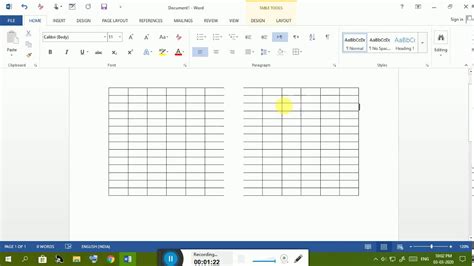 How To Microsoft Word 2013 Table In Border Change Youtube