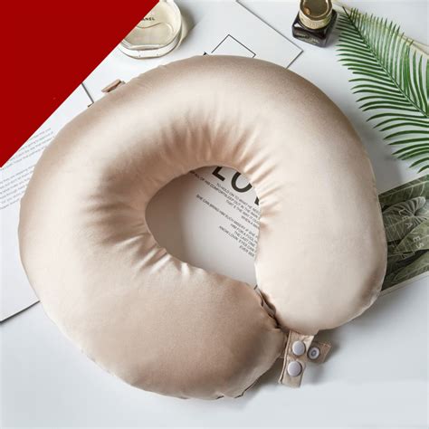 Roseward Silk Neck Pillow With Real Silk Cover Roseward Soft For Travel Cool Back And Neck