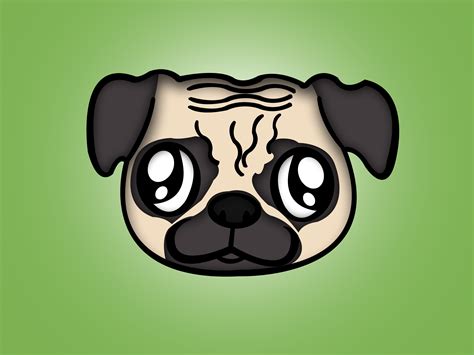 How to Draw a Pug: 7 Steps (with Pictures) - wikiHow Download this cute face cartoon expression vector, cute, face, kawaii transparent png or vector file for free.