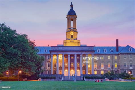 Penn State Old Main Building In State College Pennsylvania Usa High-Res ...