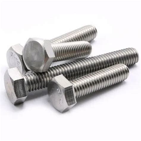 Round Stainless Steel Hex Bolt For Industrial Size M3 M24 At Rs 0