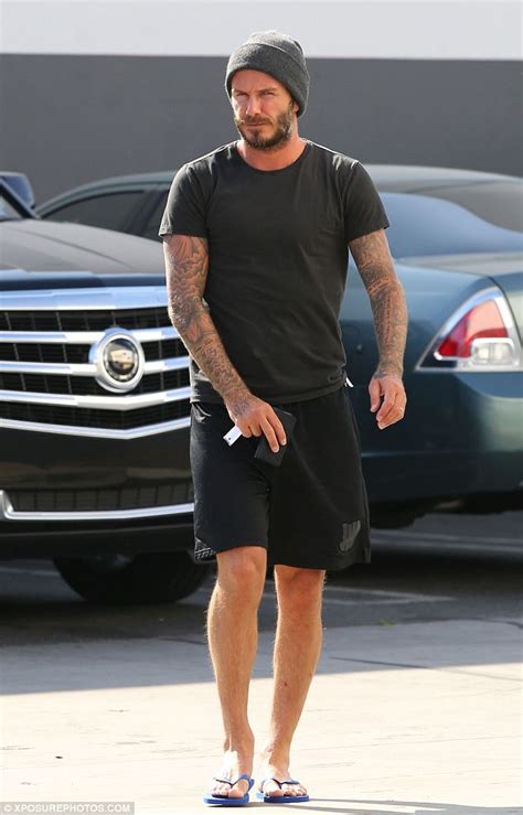 David Beckham Strolls To Soulcycle Class In Slouchy Sports Gear And