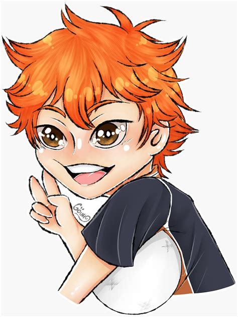 Shoyo Hinata Haikyuu Sticker Sticker For Sale By Revegouh Redbubble