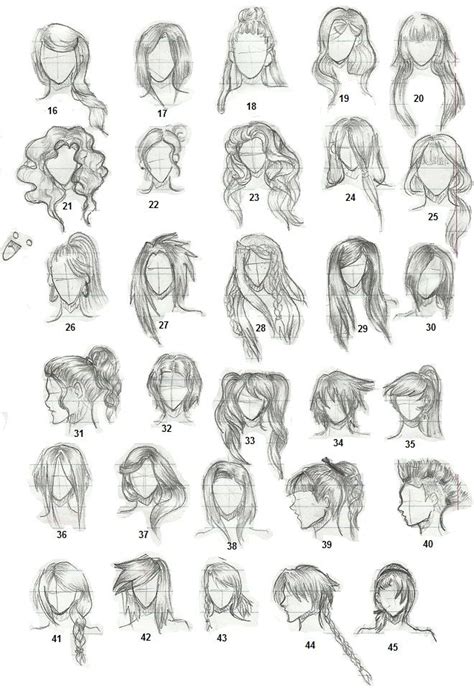 How to draw short hair for female anime and manga characters. Hairstyles 2 by TapSpring-352 on deviantART | Hair sketch ...