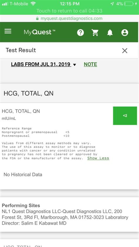 Hcg Blood Test Pregnancy Blood Test Quest