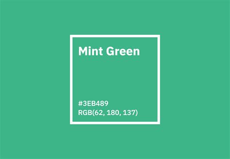 Mint Green Color Hex Rgb Cmyk Pantone Color Codes Us Brand