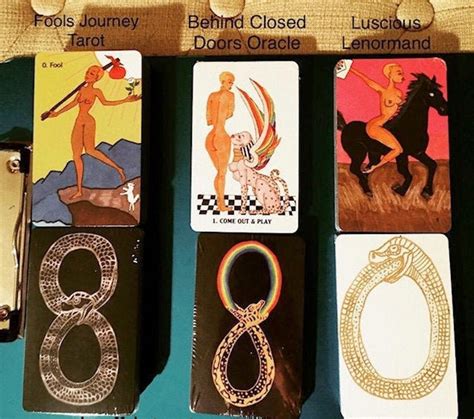 Tarot Oracle Deck Set The Fools Journey Trilogy Original Hand Etsy