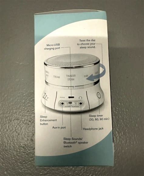 Brookstone Tranquil Moments Bedside Sleep Sound Machine And Bluetooth