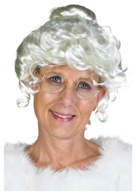 deluxe mrs claus wig for women