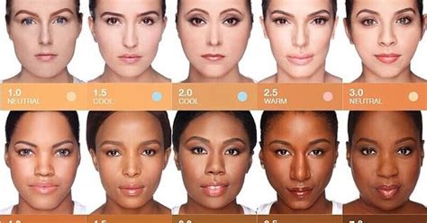 Shade Chart For Concealers The Concealers Are Grouped By Warm Cool Neutral This Is The Reason