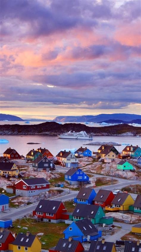 The Colorful Houses Of Greenland Greenland Travel Travel Wallpaper