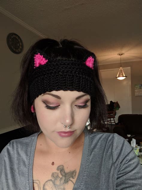 Cat Ear Headband Crochet Kitty Ears Ear Warmer Cat Ears Etsy