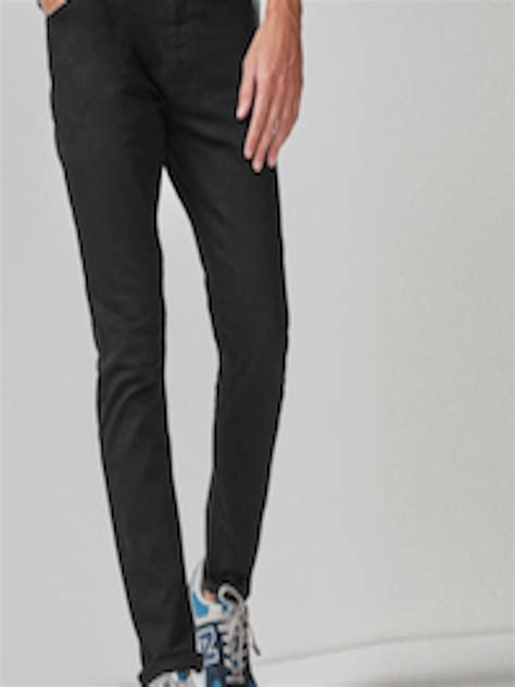Buy Next Men Black Skinny Fit Mid Rise Clean Look Stretchable Jeans